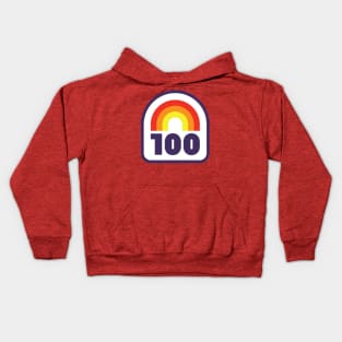 100 Mile Trail and Ultra Running Rainbow Kids Hoodie